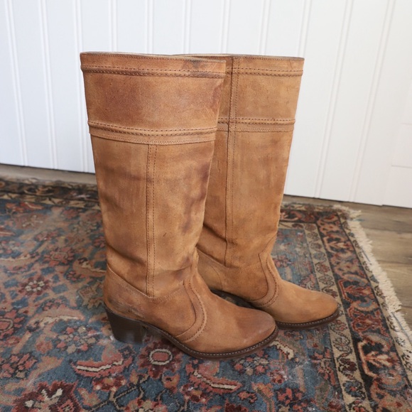 Frye Shoes - Frye Jane Oiled Suede boots size 8.5